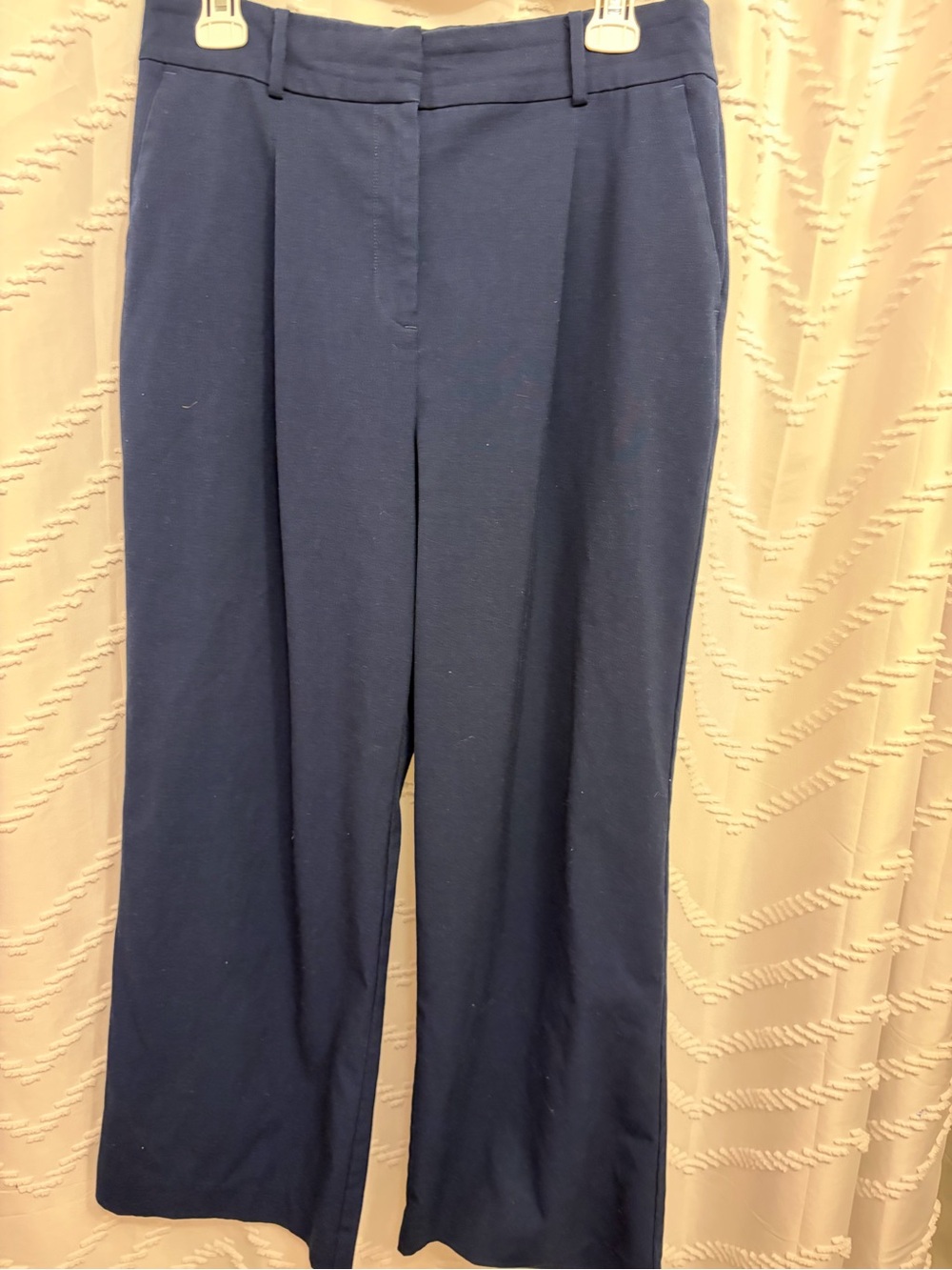 LOFT Navy Trouser Pants with Branded Waist Tag